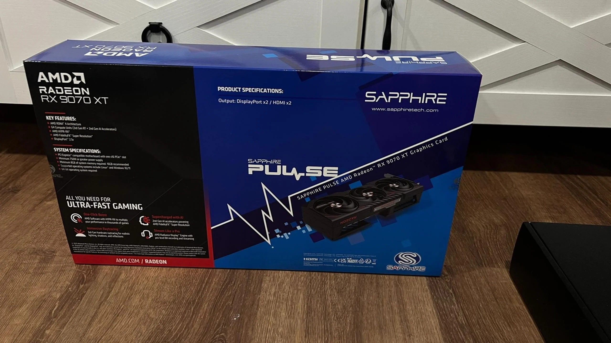 بطاقة رسومات ST PROMO Sapphire PULSE Radeon RX 9070 XT Gaming سعة 16 جيجابايت GDDR6 مدمجة بنية AMD RDNA 4 #1