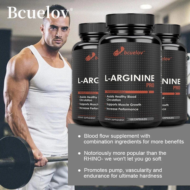 L-أرجينين + ملحق أكسيد النيتريك-L-Citrulline ، يساعد على تعزيز بناء العضلات والأداء ، زيادة الطاقة