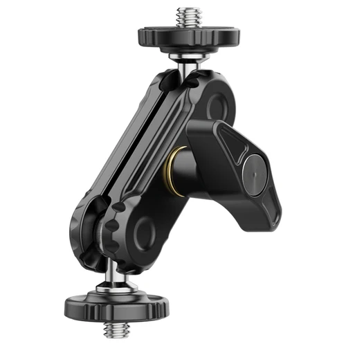Brazo mágico de cabezas de bola dobles de metal Ulanzi R102 con 360 ° Soporte extensible de tornillo de 1/4 pulgadas para trípode de micrófono de vídeo con monitor de cámara DSLR