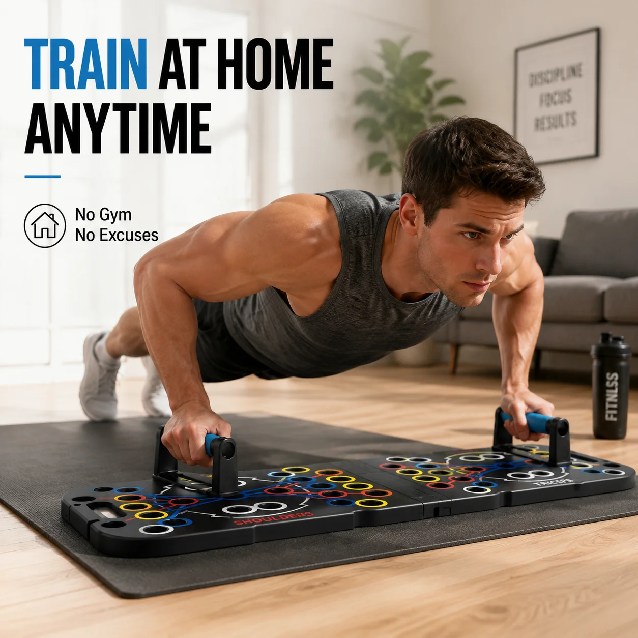 Push Up Board - Multifunctional Push Up Board with Resistance