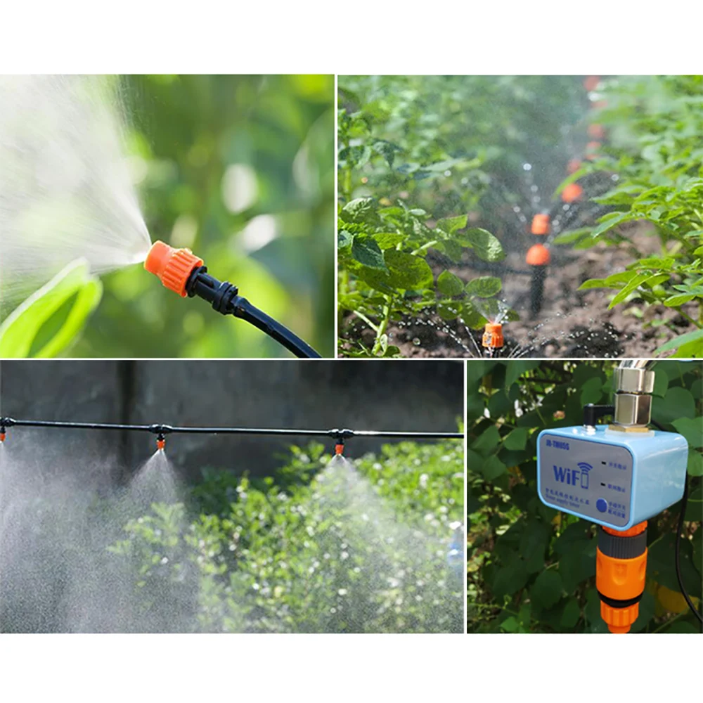 WIFI Intelligent Watering Device Timed Automatic Spray Irrigation System Remote APP Controller Garden Watering Timer Irrigator