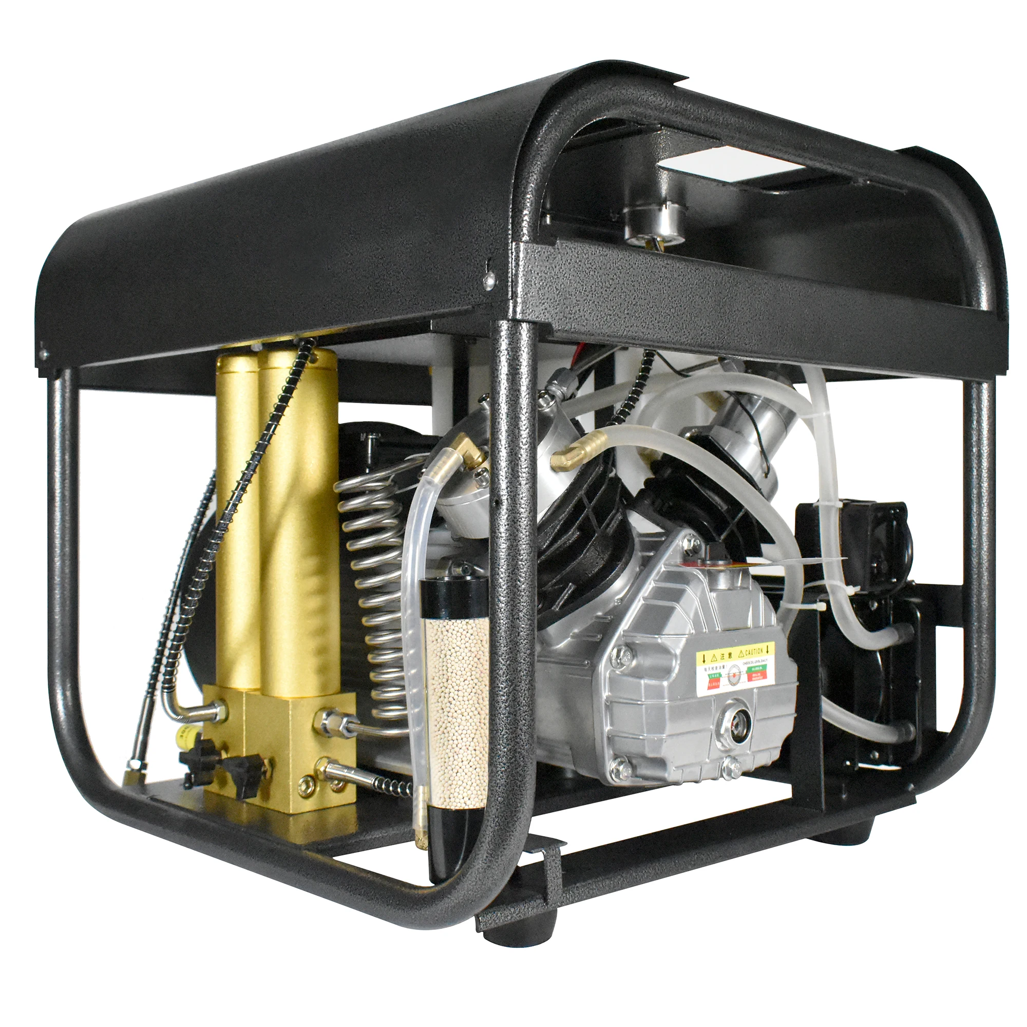 

TUDIVING-Portable Scuba Tank Compressor,Built-in Water Cooling and Filtration System,Auto Stop Pcp Air High Pressure Compressor