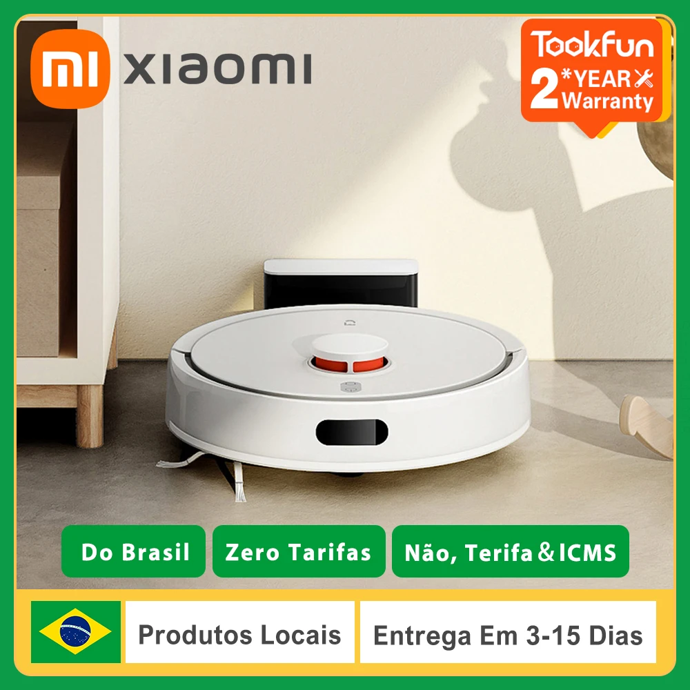 XIAOMI-MIJIA Robô Aspiradores, Esfregão a Vácuo 3C Plus, Edição Melhorada, Pro C103, 5000PA Sucção, Varrer, Lavar, APP, Inteligente Planejado