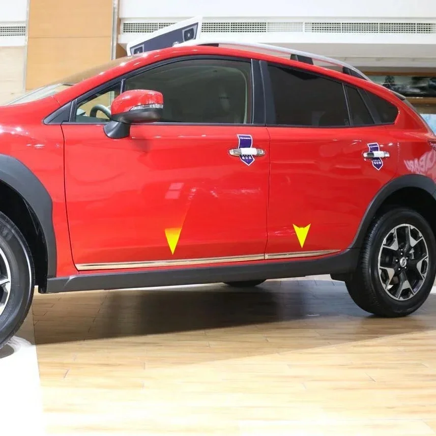 For Subaru Crosstrek Impreza XV 2018-2023 Chrome Door Body Side Trims Molding Accessories 2022 2021 2020 2019