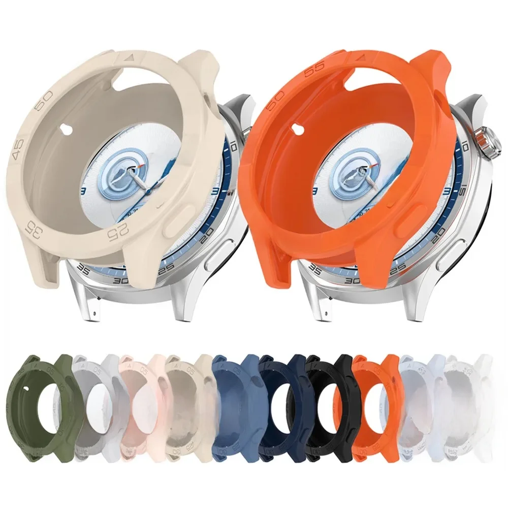 Housse de protection en Silicone pour Huawei GT5 46MM / GT4 46MM, étuis pare-chocs souples pour Huawei GT5 Pro 46MM, accessoires de montre