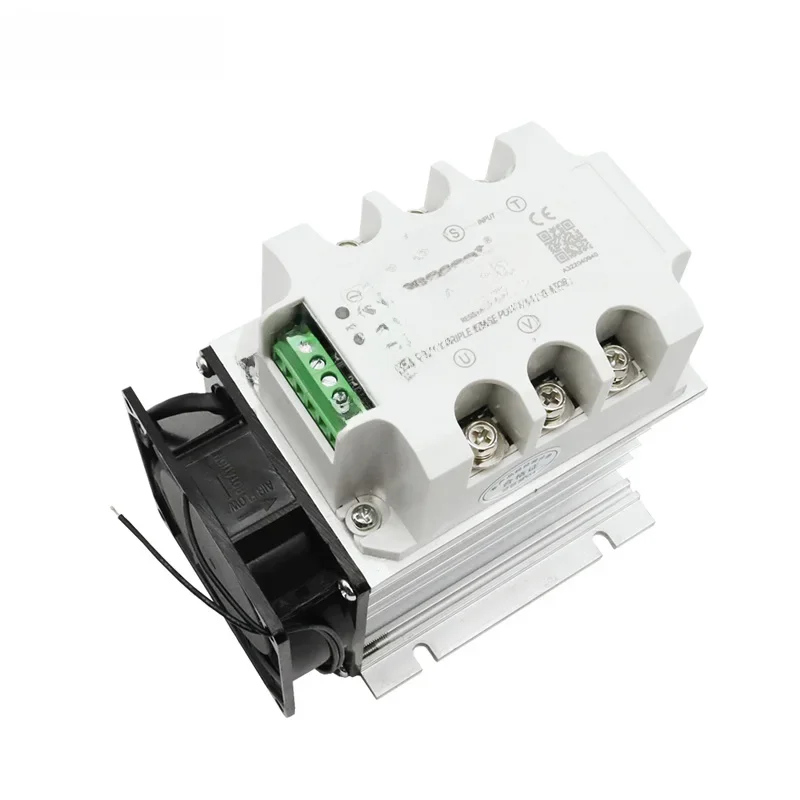 15a-40a Driefasige Wisselstroomregelmodule Met Koellichaam En Ventilatorvermogensregelaar Thyristor Solid State Relais Dimmen - afbeelding 2
