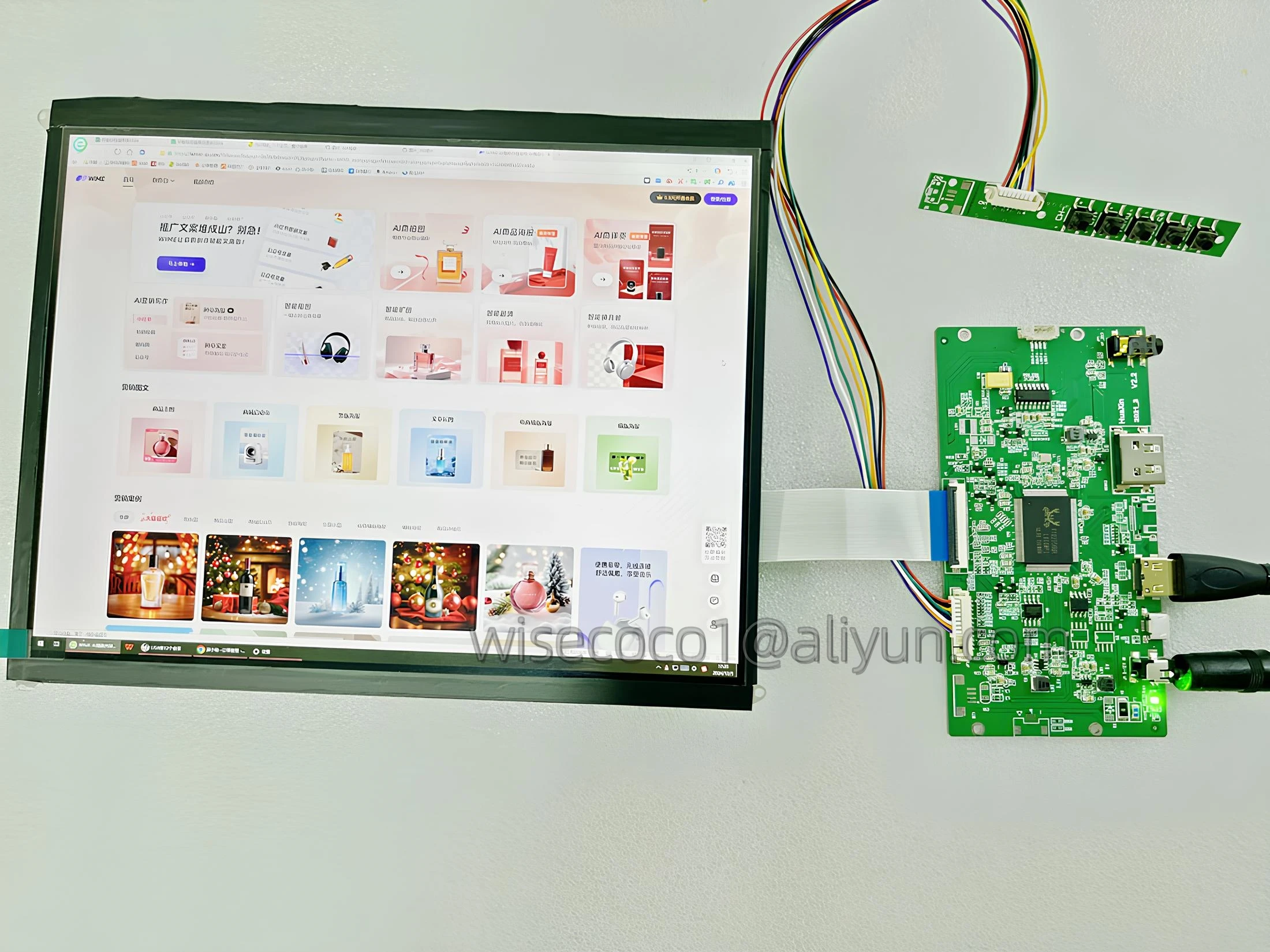 Wisecoco 9.7 Inch LCD Screen For Ipad3 Ipad4 panel Replacement 2048x1536 Dedicated Driver Board 2K LP097QX1 LTN097QL01