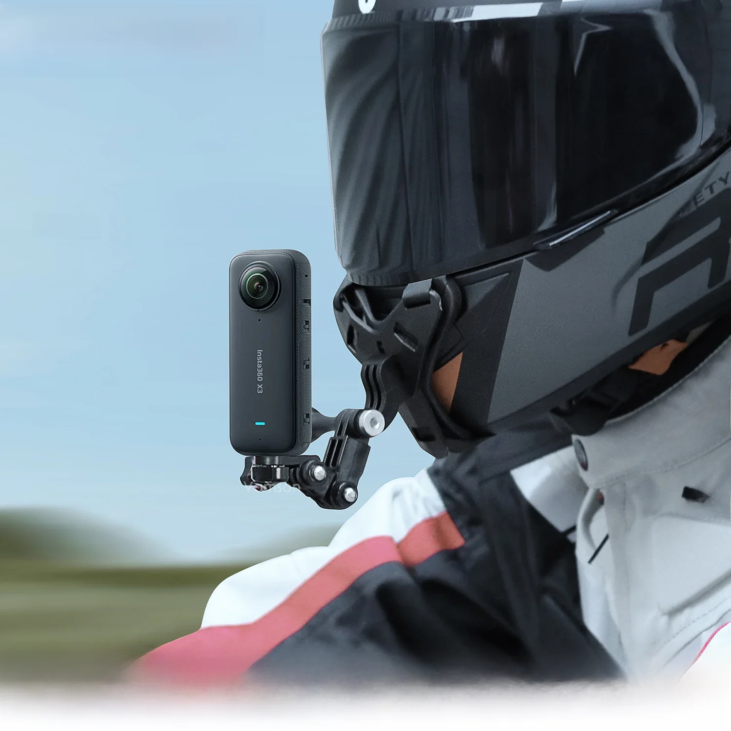 Vamson pour GoPro Hero 12 accessoires moto casque sangle menton support pour GoPro Hero 11 10 9 8 7 pour Insta360 X3 One X2