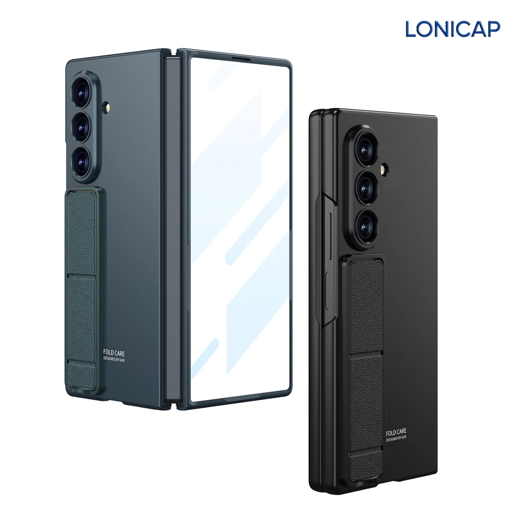 

Phone Case For Samsung Galaxy Z Fold 8 Ultra/7 Built-in Screen Film Hinge Cover Kickstand Luxury Shockproof Slim Hard Cover Case