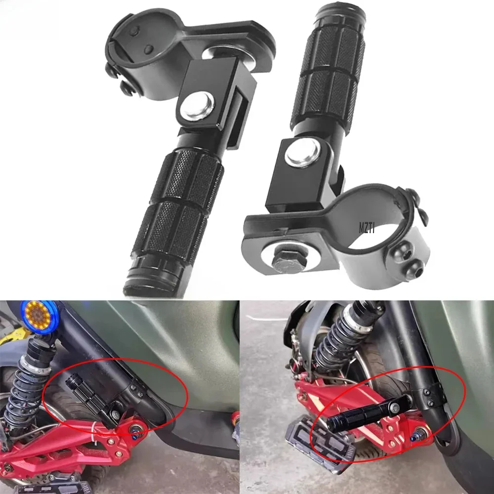 AliExpress MZTI 23-27mm/30-35mm New Arrivals CNC Aluminum Motorcycle Part Universal Clamp Pedals Folded Footrest Footpeg Motorcycles, Bicycle