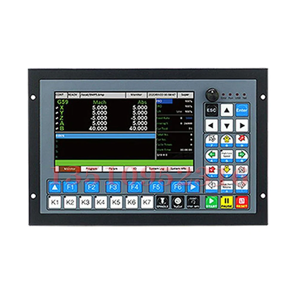 New And Updated Ddcs-expert Cnc Offline Controller 3/4/5 Axis 1mhz G Code + 6 Axis With Emergency Stop Electronic Handwheel