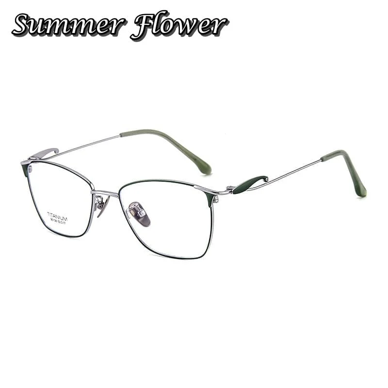 

Women Full Rim Frame Glasses High-quality Titanium HInges Light Eyewear Super Quality Square Frames