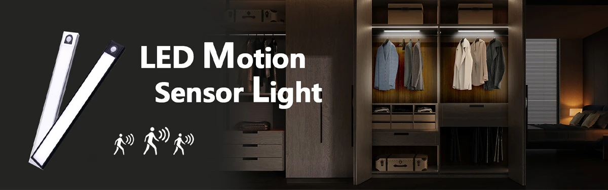LED Digital Display Motion Sensor Night Light Type C Rechargeable Closet Light Magnetic Sensor Lamp For Cabinet Kitchen Lighting