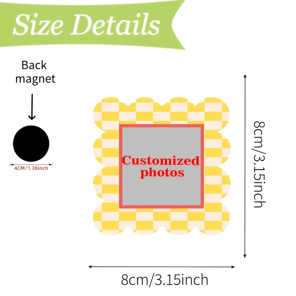 Personalized Avatar Photo Frame Refrigerator Magnet Color Cabinet Locker Ornament Unique Valentine Gift for Men