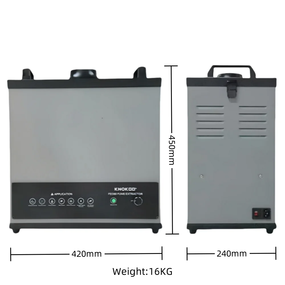 200W High Quality 110V/220V Nail Salon Smoke Absorber Laser Smoke Purifier Soldering Fume Extractor Equipment