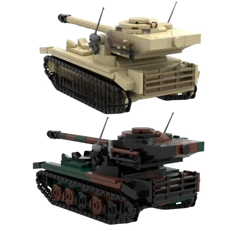 Hot AMX-13 Light Tank Modell Militär DIY montieren Ziegel Bausteine Lernspiel zeug Militär Action