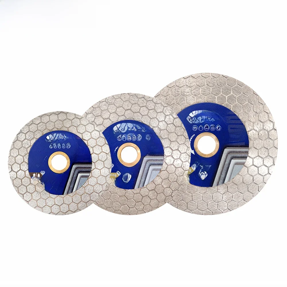 SHDIATOadvocate-Disque de Meulage à Coupe Diamant, Hexagonal Double Face, Granit, Céramique, Marbre, Meuleuse d'Angle, Plaque de Carrelage, 105/115/125mm, 1 Pièce,disque diamant 125mm