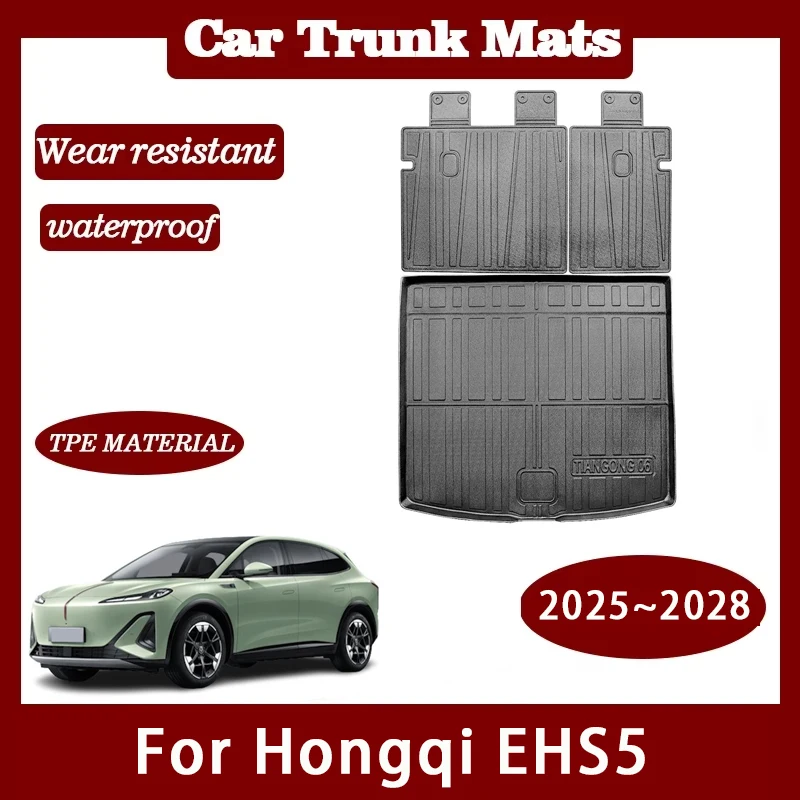 

Car Trunk Mats For Hongqi EHS5 Tiangong 06 2025 2026 2027 2028 Waterproof Carpet Storage Pads Cargo Liner Cover Auto Accessories