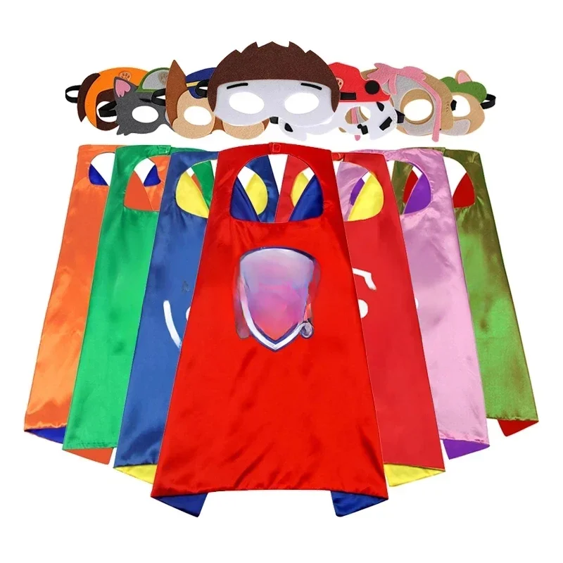 Ensemble de jouets Paw Patrol, masque, Cape, Cosplay, dessin animé Paw Patrol Psi Patrol, cadeau de décoration de fête d'halloween, cadeau d'anniversaire, nouvelle collection
