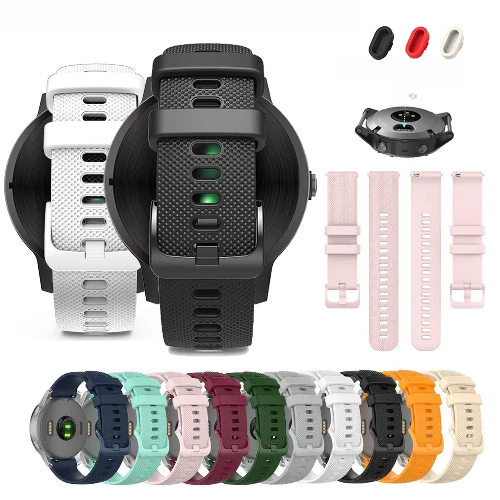 Pulseira de relógio de silicone para Garmin Venu, Pulseiras de relógio para Garmin Vivoactive 3 4S e