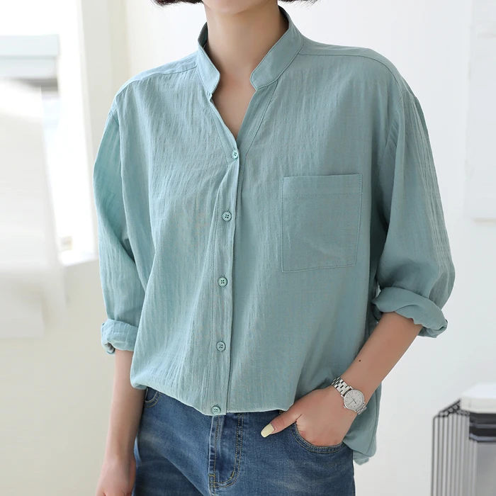 China Nexus through pocket shirt blouse FREE fast shipping