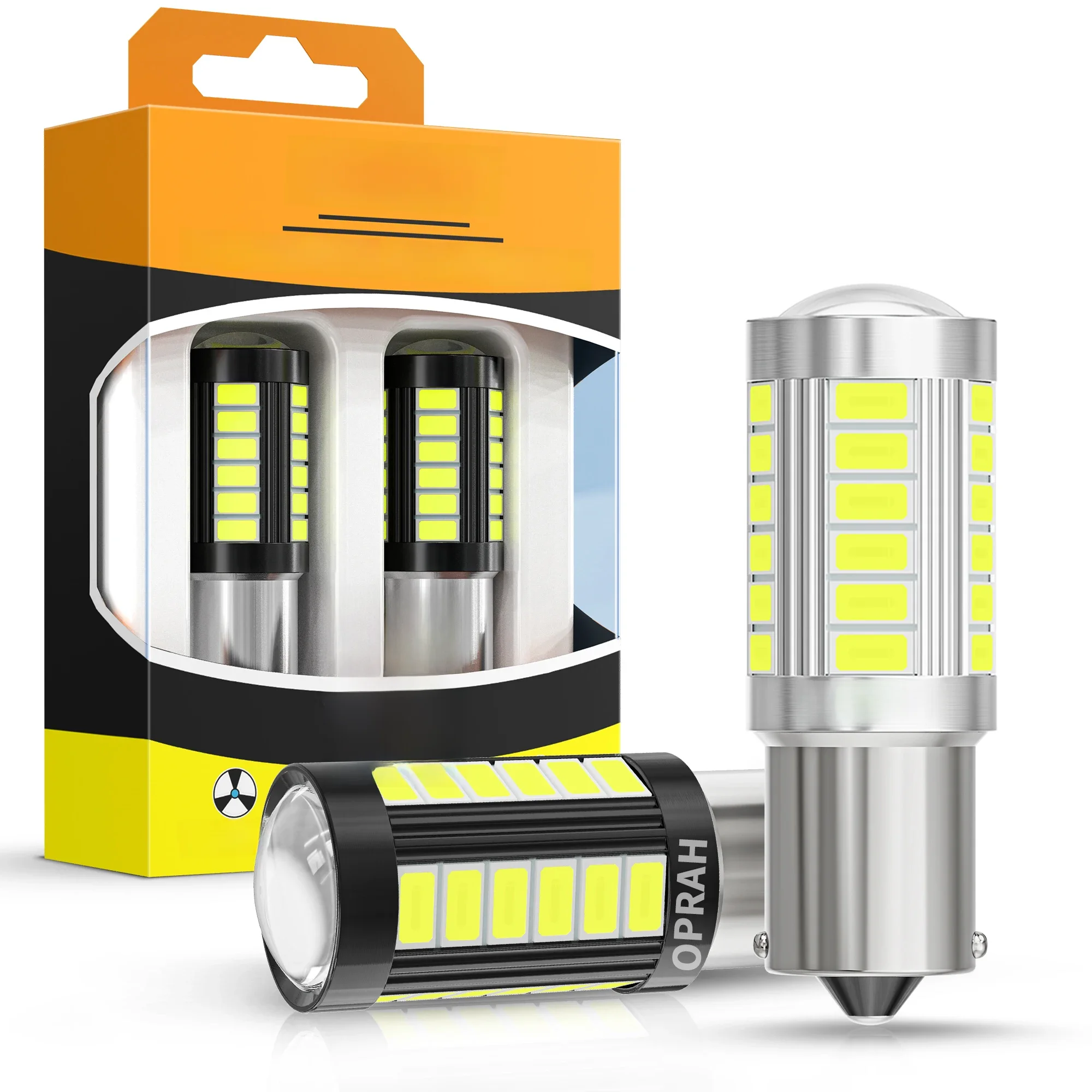2szt LED 1156 BA15S P21W 1157 BAU15S PY21W P21/5W BAY15D Do samochodu ciężarowego ATV Światło Canbus 5630SMD Lampa kierunkowskazu DRL Żarówka 12V24V — zdjęcie 2