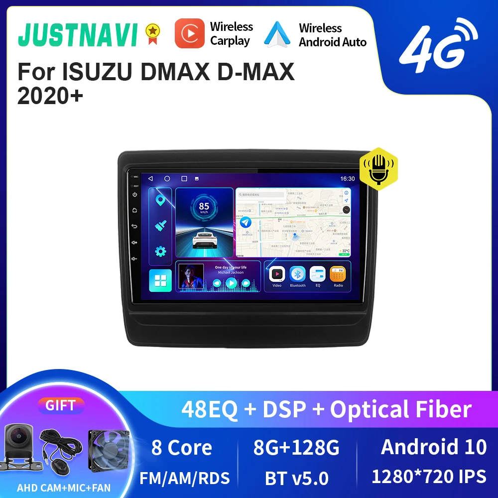 

JUSTNAVI QT10 Android 10,0 автомобильное радио для ISUZU DMAX D-MAX 2020 + Радио стерео 2 Din мультимедийный видеоплеер навигация GPS