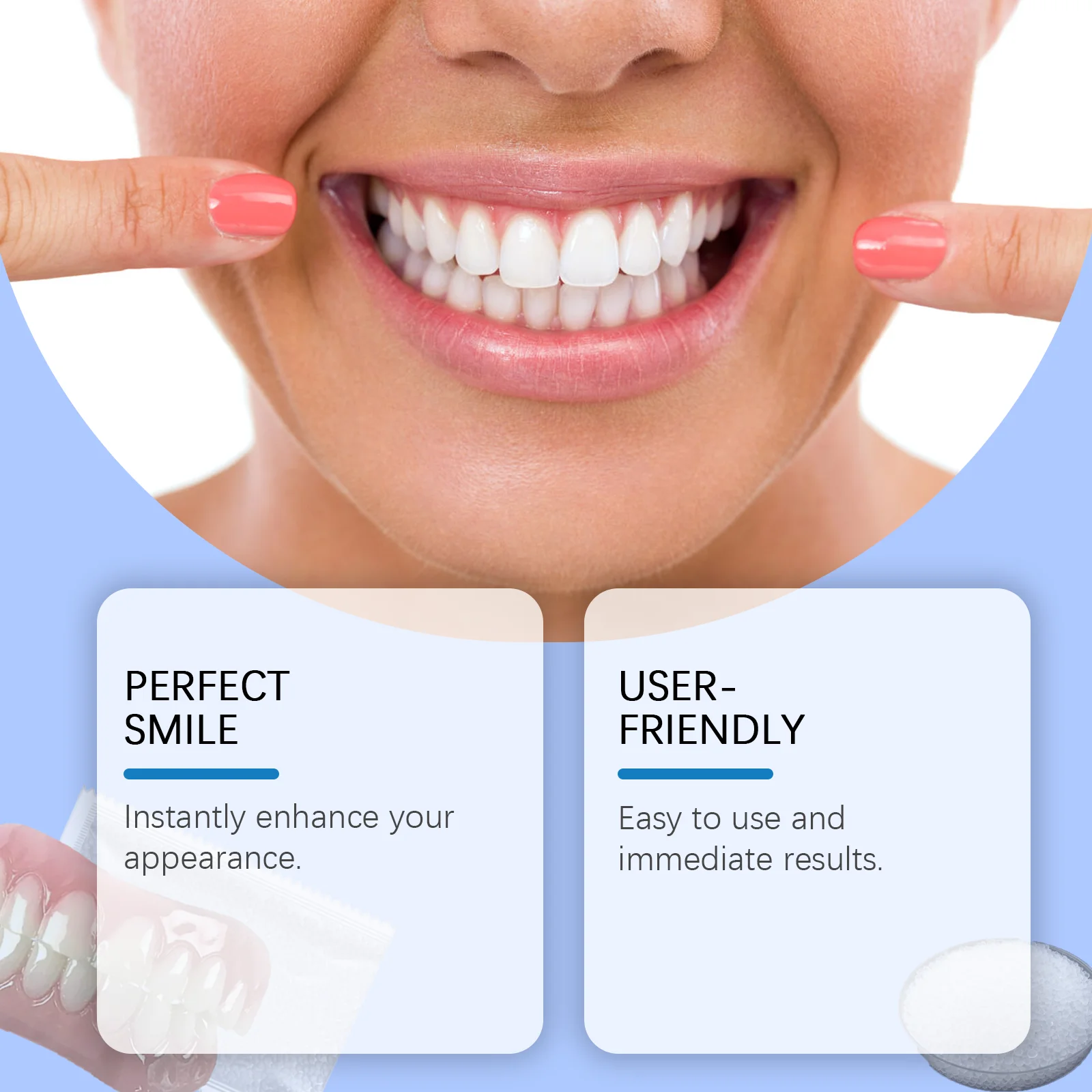 Oralhoe سيليكون طقم أسنان تبييض الأسنان تقويم الأسنان المؤقتة العناية بصحة الفم قابل للتعديل الكمال ابتسامة Reline طقم أسنان