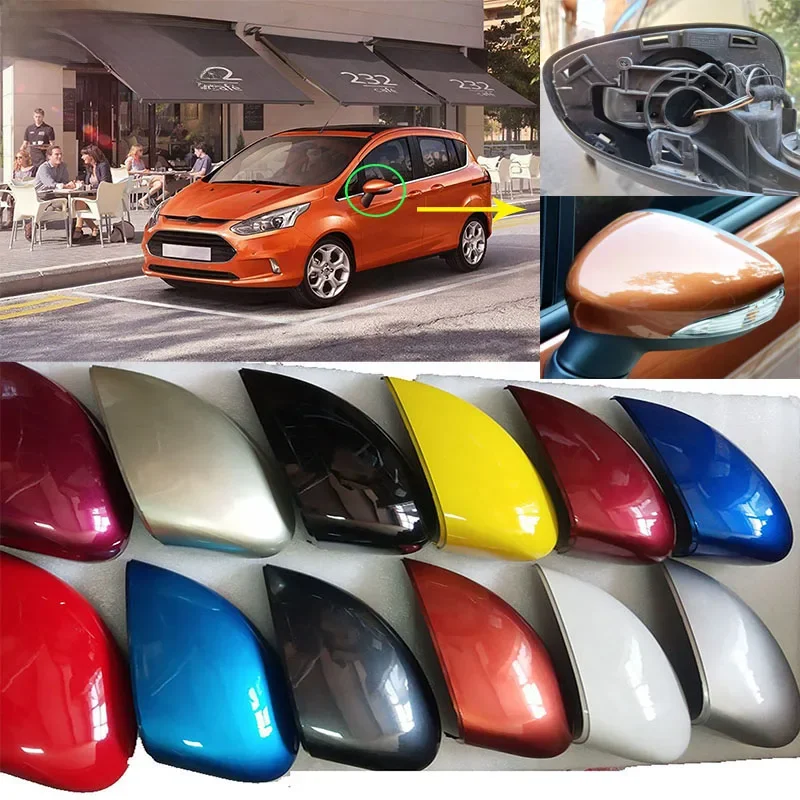 Akcesoria samochodowe Ford B-MAX 2011 ~ 2017 Fiesta obudowa lusterka bocznego lusterko wsteczne osłona lusterka — zdjęcie 2