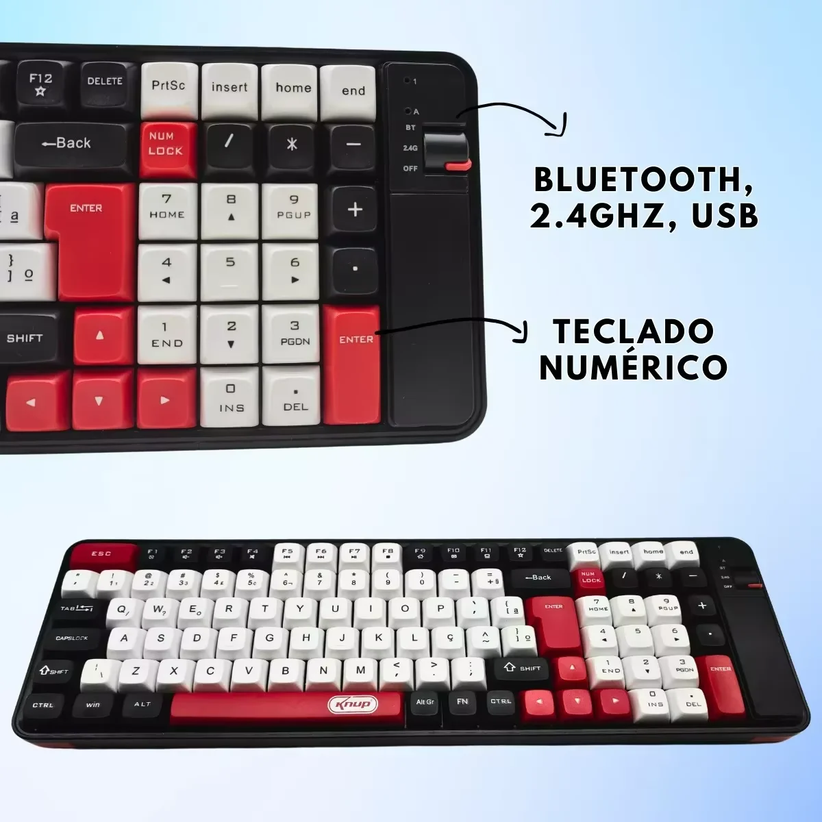 مجموعة لوحة مفاتيح ألعاب لاسلكية ، ماوس بلوتوث ملون ، اتصال للألعاب ، هاتف محمول ، كمبيوتر ، هواتف ذكية ، ألعاب ، USB ، نوع C ،