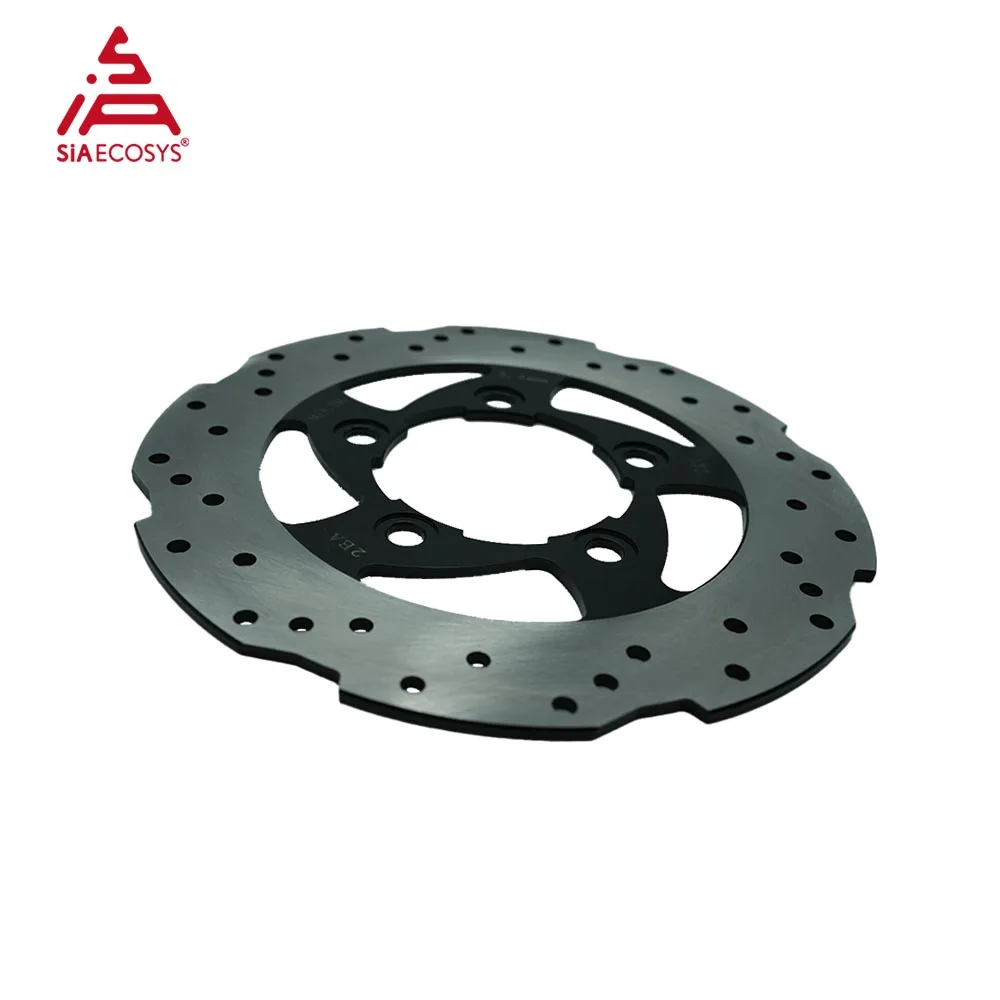 SIAECOSYS 220mm Front Disc Brake Plate PCD 5x95mm CB 74mm 4mm Thickness Rotor Stainless Steel for E-Motorcycle E-Scooter Motor