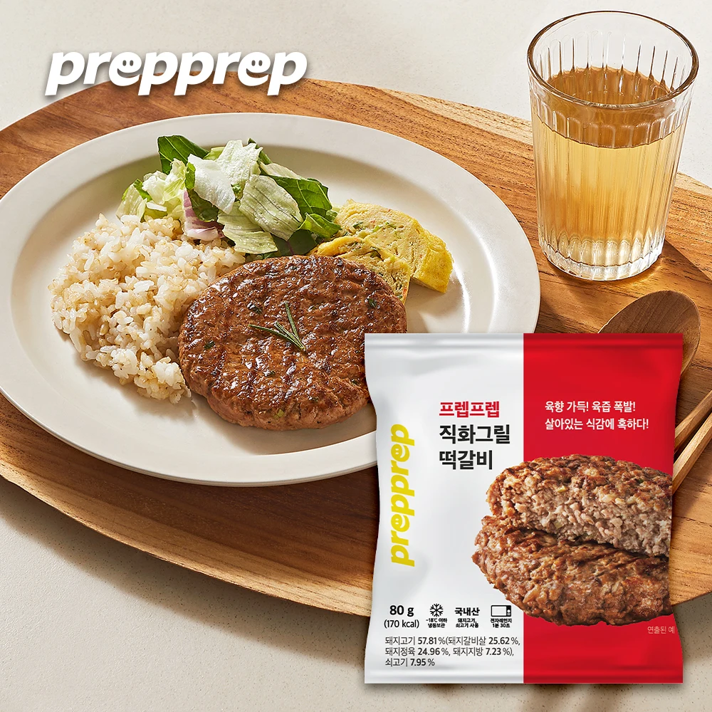 15 packs of Prep Prep straight-Hwa grill rice cake ribs (15 total, 1.2kg total)