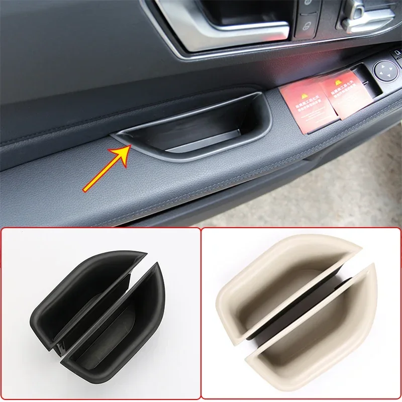 Do Mercedes Benz E Class W212 2010-2015 ABS Samochodowa przednia tylna klamka Schowek na klamkę Auto Organizer wnętrza Taca Akcesoria — zdjęcie 2