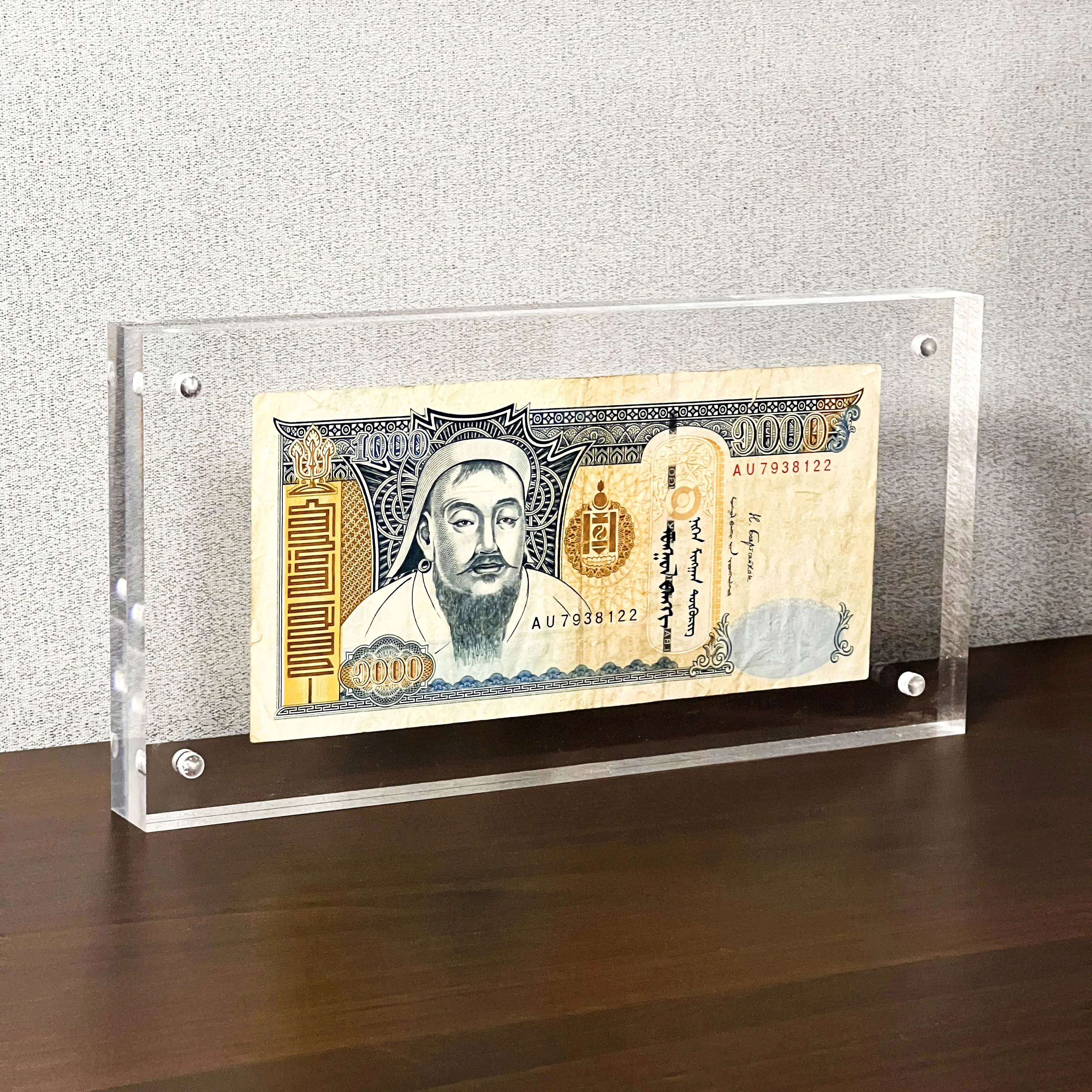 

Dollar Bill Frame Display Acrylic Bill Holder for Collectors Currency Frame Display Case Clear Ticket Banknotes Stamp Protector