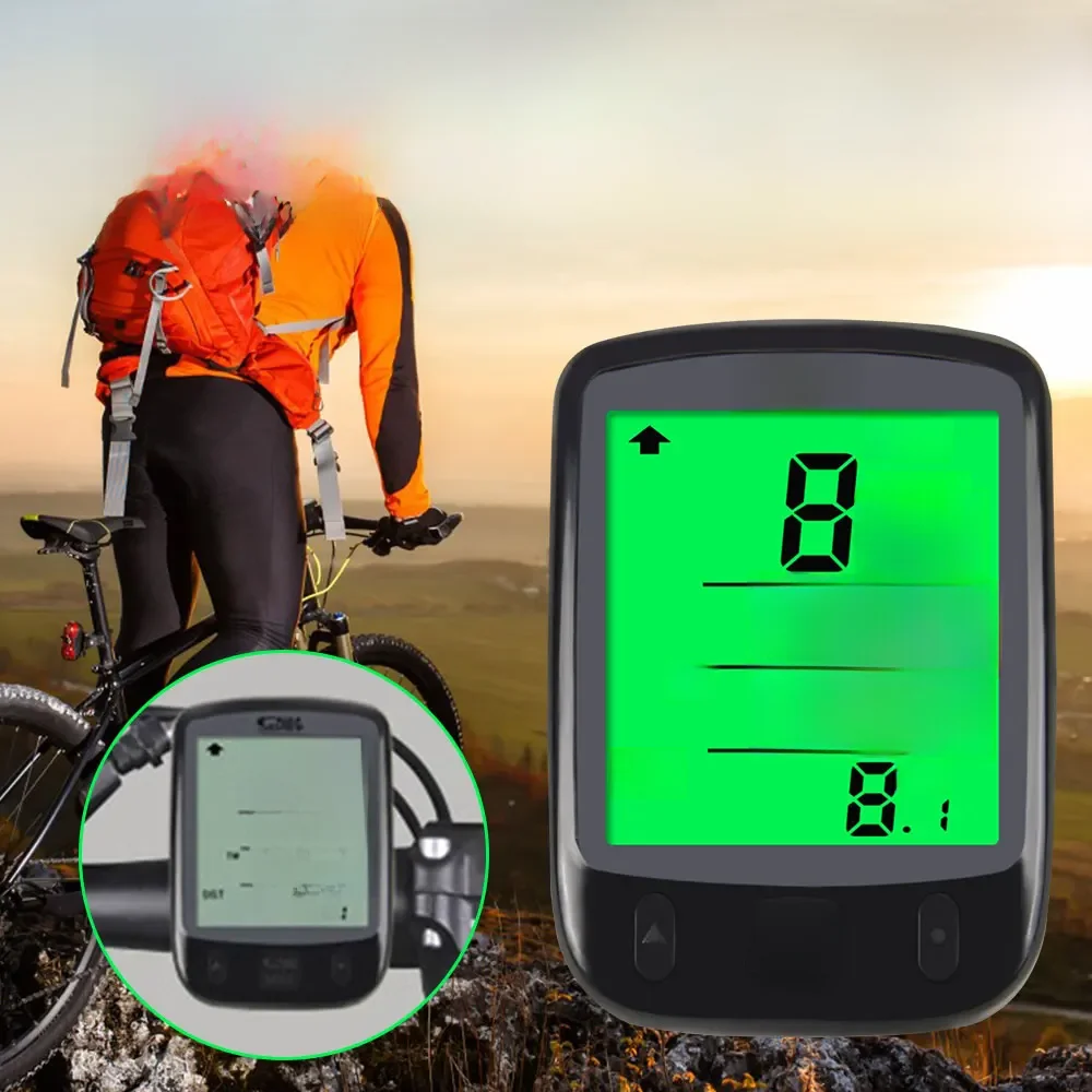 AliExpress Cycling Computer Waterproof Bicycle Odometer Digital LCD Display Wired Cycling Computer Speed