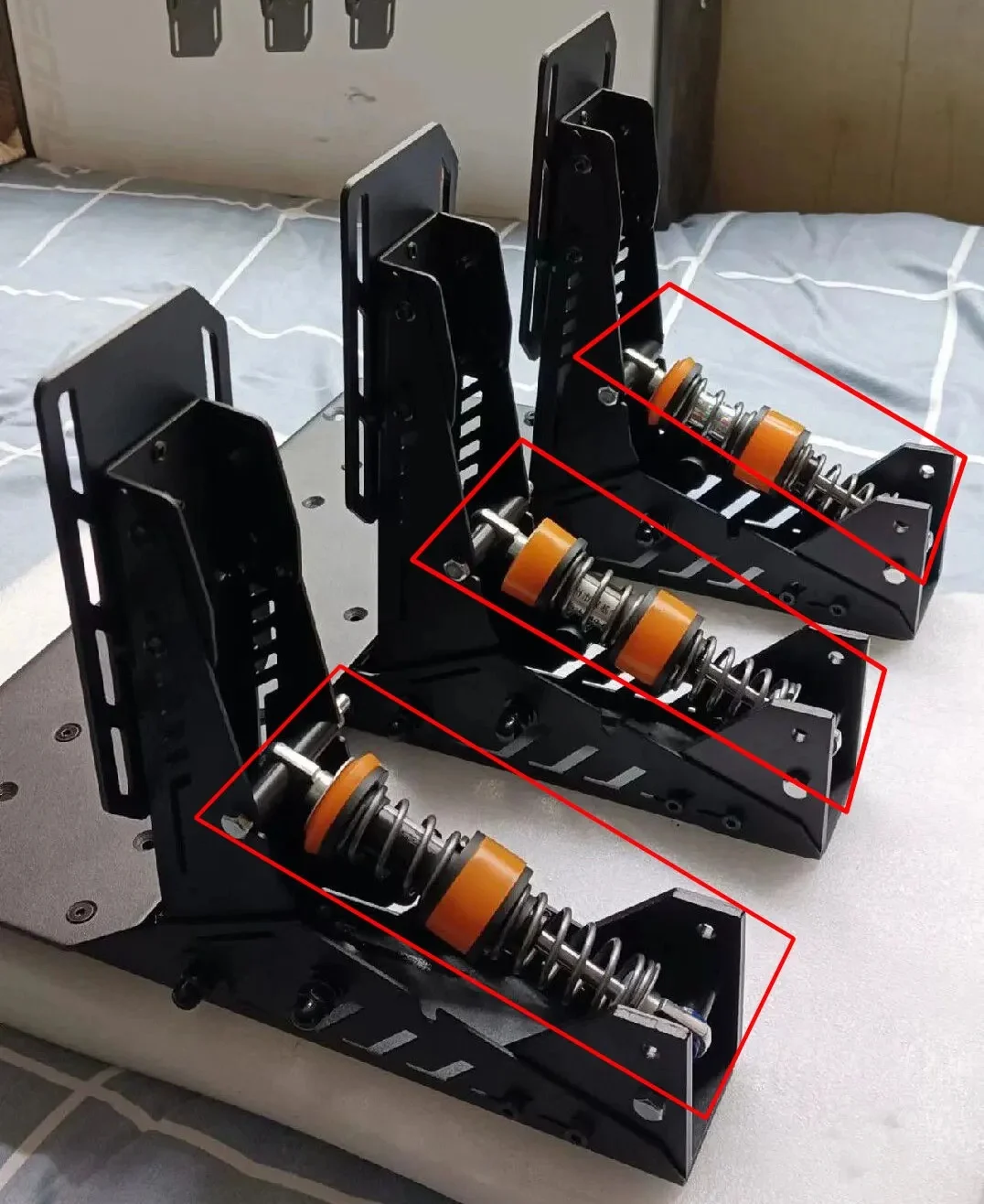 Dla PXN PDHM symulowana gra wyścigowa modyfikacja pedału sprzęgła hamulca przepustnicy sprężyna hydrauliczna zestaw modów amortyzatorów — zdjęcie produktu 7
