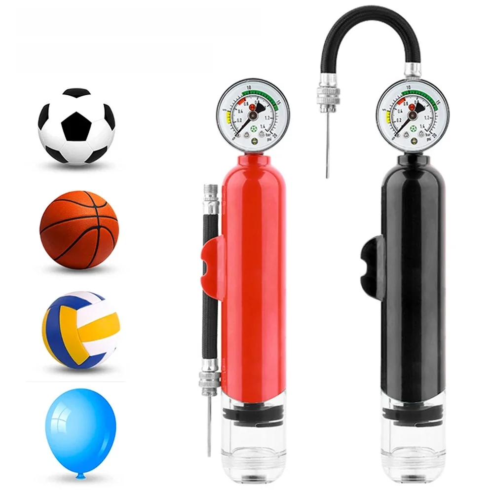 AliExpress Shunmaii 20PSI Handheld Ball Pump with Pressure Gauge Manual Tire Pump Dustproof Motorcycle Tyre Inflator Sports Accessories