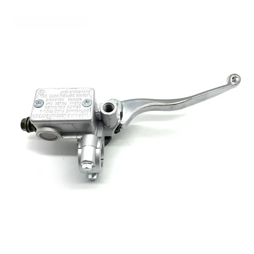 UNIWERSALNA pompa hamulcowa motocykla Cylinder przedniego koła Hamulec tarczowy Pompa hydrauliczna Assy Motorbike Up Poziom pompy 125cc srebrny — zdjęcie 2