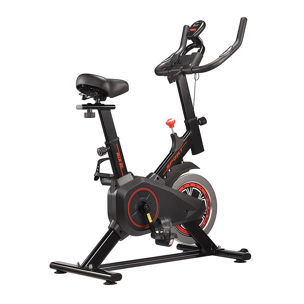 AliExpress GerTong Black Exercise Bike Ultra-quiet with Heart Rate Monitor – 120kg Capacity, Infinite Resistance, Home Fitness Cycle