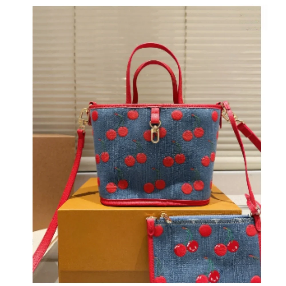 

New Denim Cherry Series Light, Convenient, Elegant and Fashion Bags