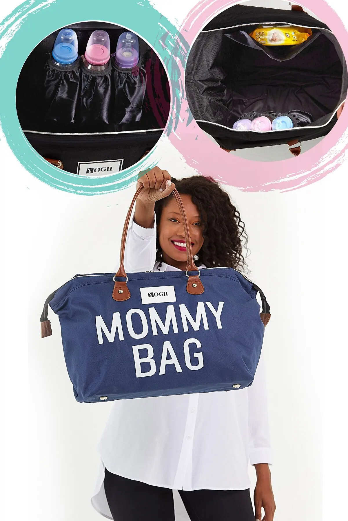 Mommy Bag Mother Baby Care Bag Big size Thermos Baby Bottle Compartment Shoulder Bag Hospital Outlet Bag