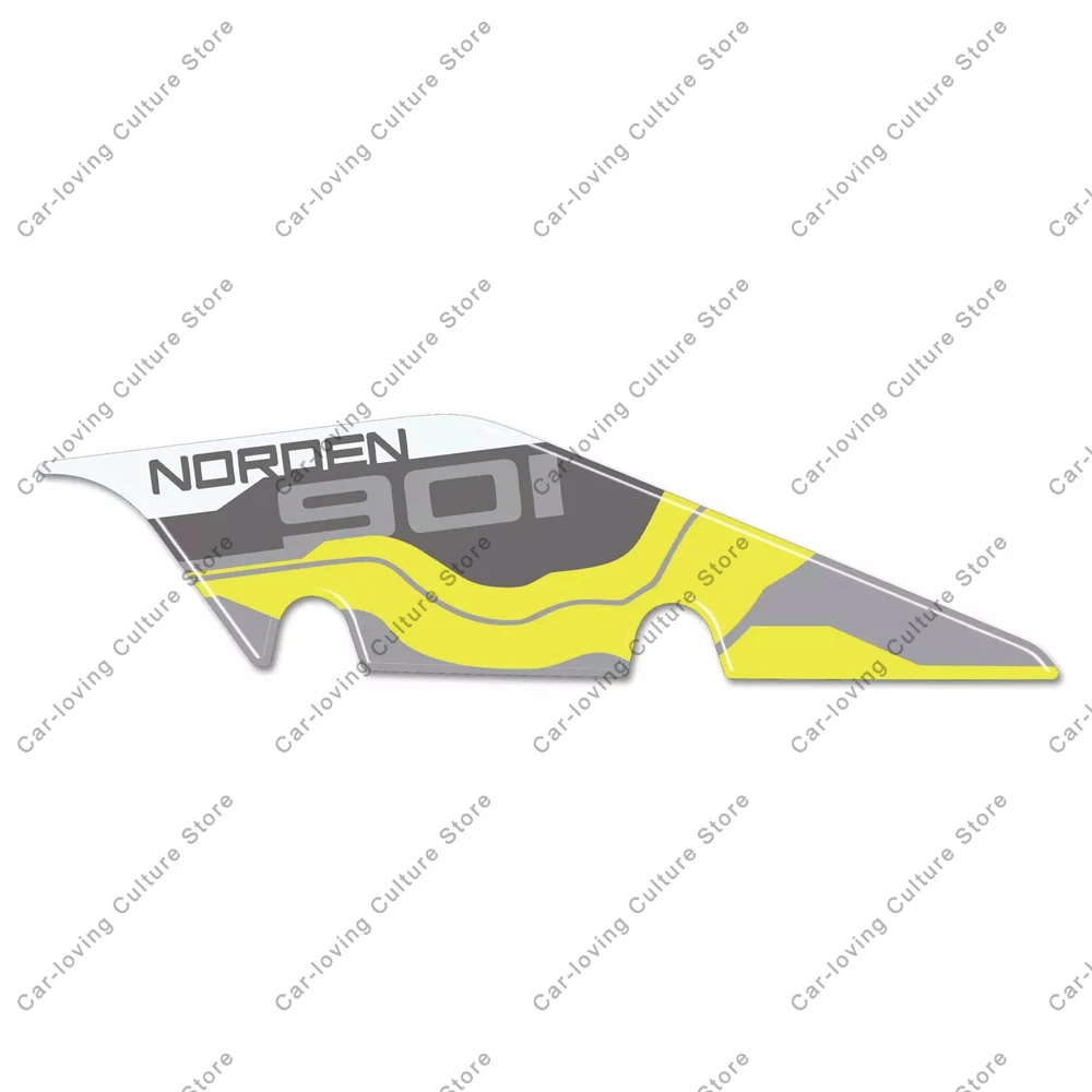 Stiker pelindung tahan air stiker sabuk pelindung sepeda motor 3D stiker sepeda motor untuk Husqvarna Norden 901 2024