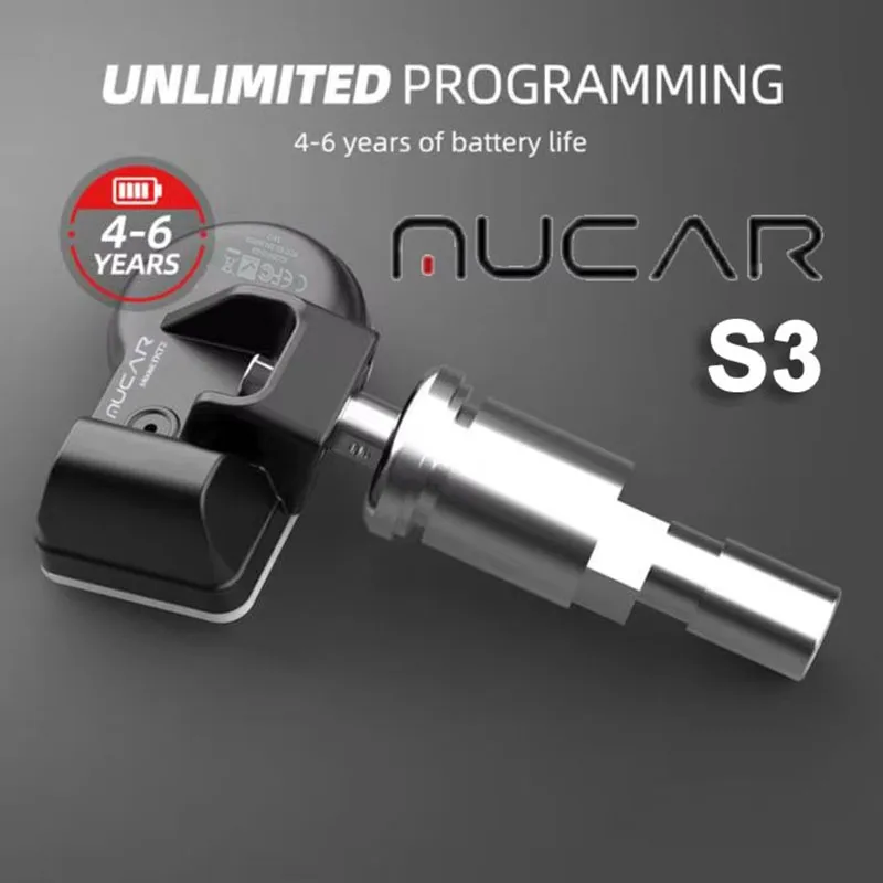 MUCAR S3 Sensor 315/433MHz Car TPMS Tire Pressure Sensor Activator Detector Tool Program Relearn Reset PK THINKCAR T90 S3