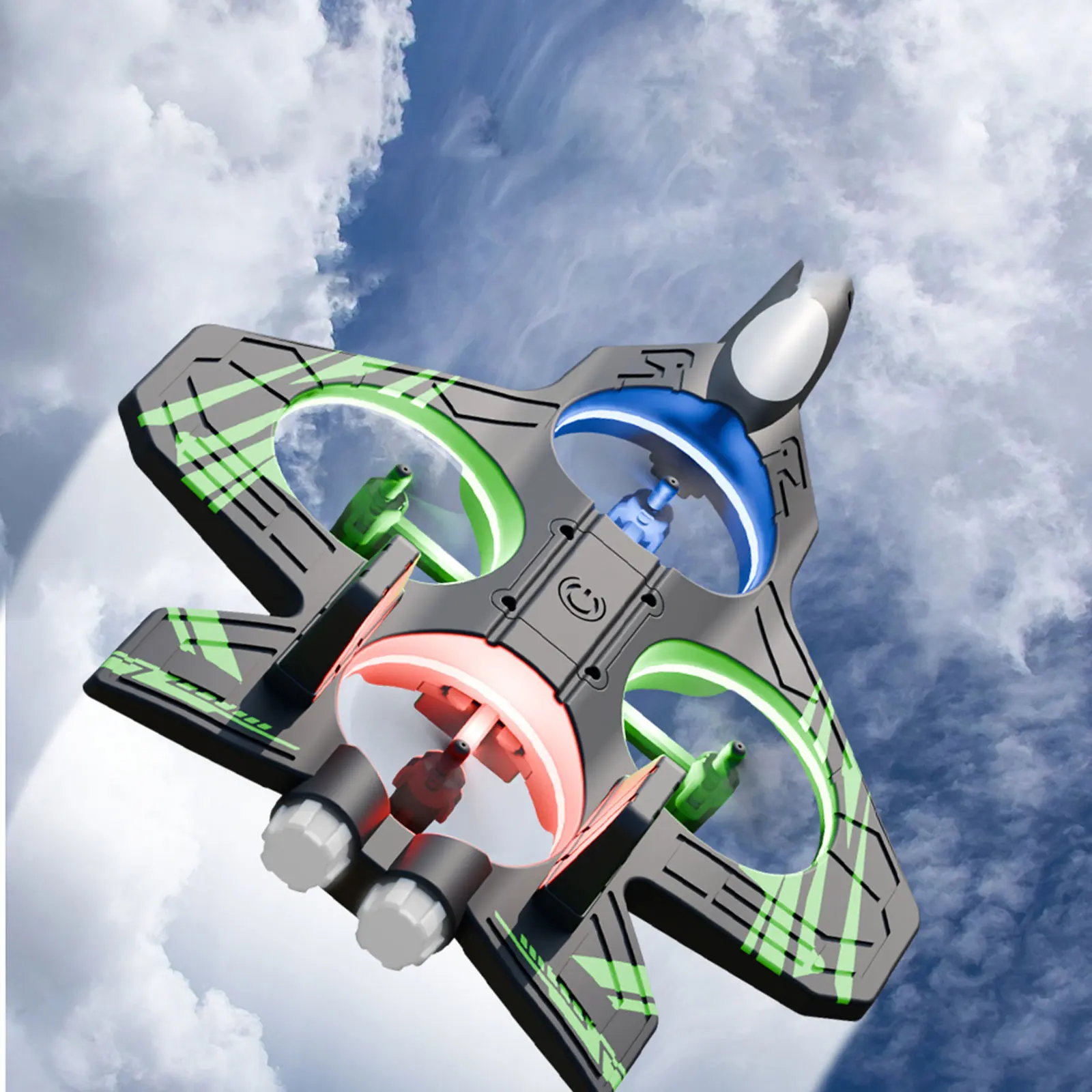 Remote Control Foam RC Airplane Four Axis Unmanned Combat Aircraft Children's Wrestling Stunt UAV Toys for Beginners Kids