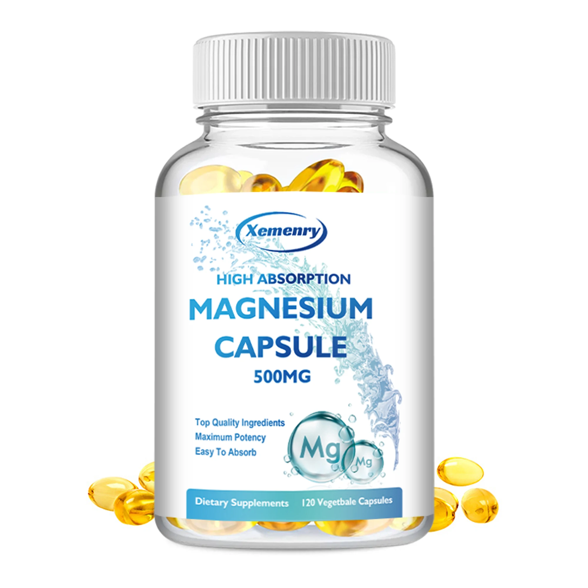 High Absorption Magnesium Supplement - Muscle, Sleep, Joints, Bones, Immune Health - 120 Capsules