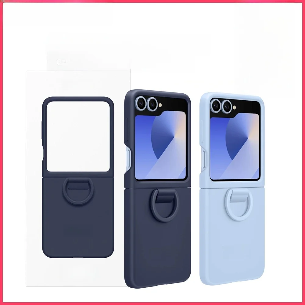 Oryginalne silikonowe etui na telefon SAMSUNG Galaxy Z Flip6 z wbudowanym pierścieniem Z Flip 6 Silicone Case with Ring — zdjęcie produktu 7