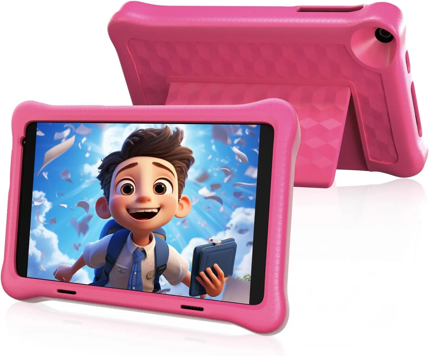 TK806 tablette pour enfants 8 pouces tablette Android 2GB RAM 32GB ROM double caméra 1920X1200 IPS HD affichage tablettes de contrôle Parental avec étui