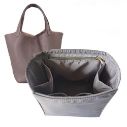 Para Picotin 18 22 26 bolsas de inserción organizador bolso de maquillaje organizar bolso interior moldeador de base portátil nailon Premium (hecho a mano)