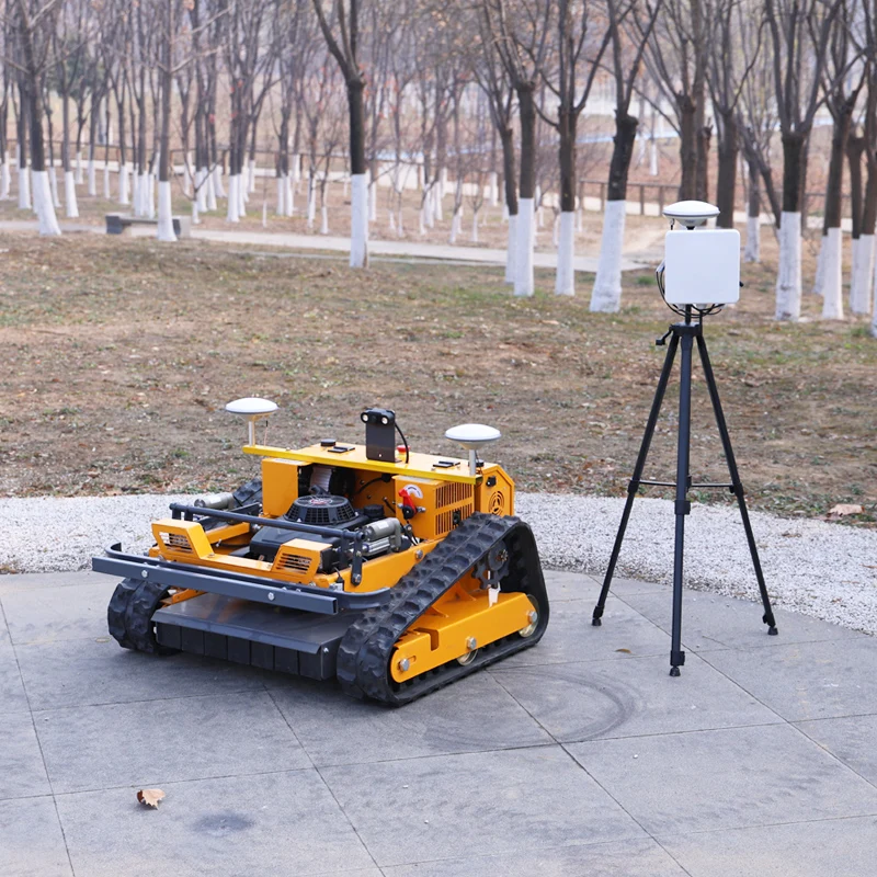 Customized Mini GPS Tracked Lawn Mower Remote-Controlled Device with 550mm Wide-Cut for Accurate Turf Trimming