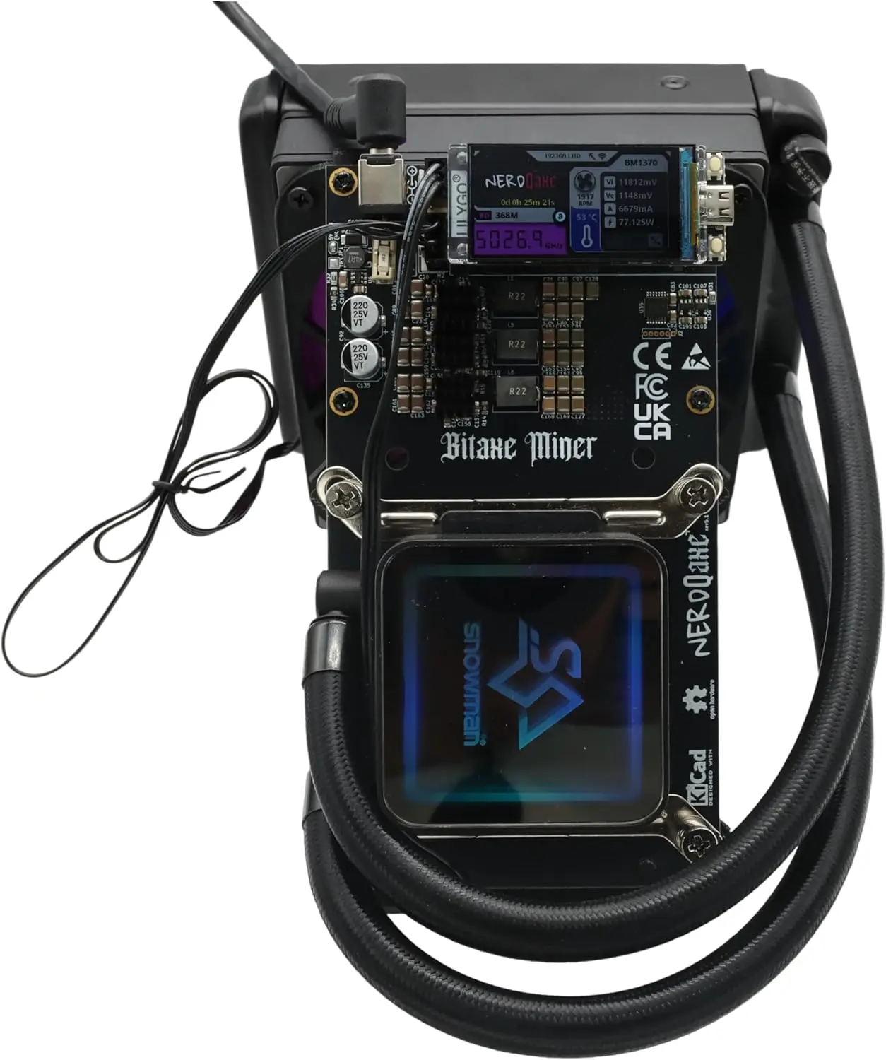 UG COMPRA 5 Y OBTÉN 3 GRATIS Nuevo BTC Miner Nerdqaxe++ Hydro 4.8TH/S Bitcoin Solo Miner Open Sources Bitcoin